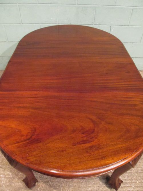 Antique Edwardian Mahogany Extending Dining Table Seats 8 C1900