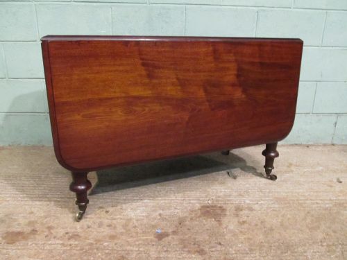 fig 1. ANTIQUE VICTORIAN MAHOGANY DROP LEAF DINING TABLE C1860