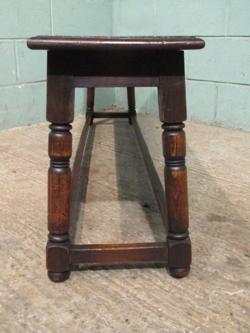 fig 2. ANTIQUE VICTORIAN JOINED OAK BENCH C1860