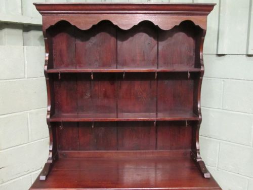 fig 2. ANTIQUE SMALL VICTORIAN COUNTRY OAK DRESSER C1880