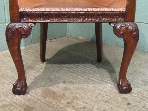 fig 2. ANTIQUE EDWARDIAN MAHOGANY TUB ARMCHAIR C1900