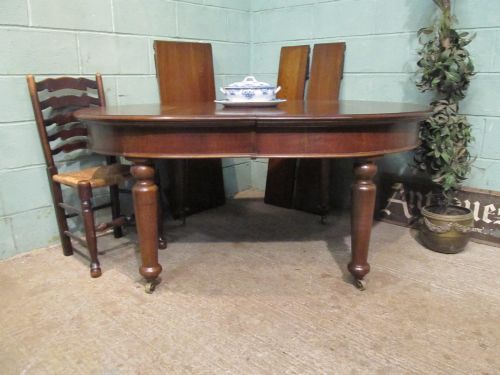 fig 1. ANTIQUE VICTORIAN OAK EXTENDING DINING TABLE C1880 SEATS 10-12