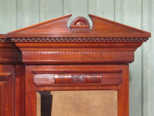 fig 2. ANTIQUE EDWARDIAN MAHOGANY SENTRY TRIPLE WARDROBE COMPACTUM.
