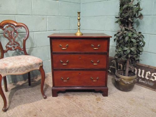 Antique Georgian Regency Mahogany Dwarf Chest of Drawers C1820