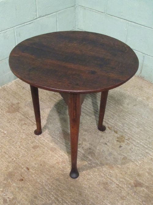 fig 2. ANTIQUE 18TH CENTURY JOINED OAK CRICKET TABLE C1780