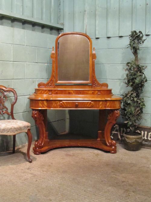 Antique Victorian Satin Birch Duchess Dressing Table C1880