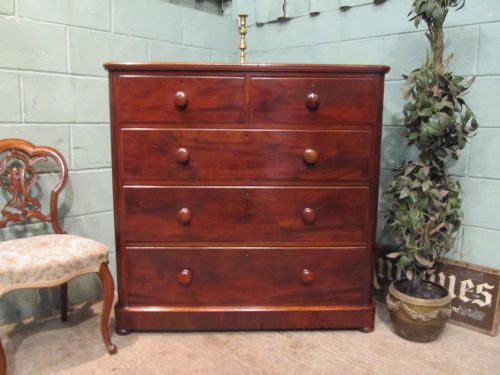 Antique Victorian Mahogany Chest of Drawers C1880
