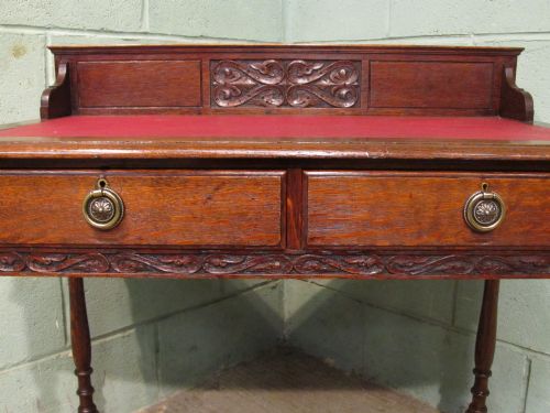 fig 1. ANTIQUE EDWARDIAN SHAPLAND & PETTER OAK DESK C1900