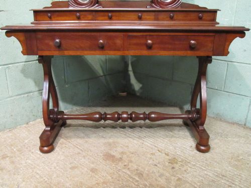 fig 1. ANTIQUE WILLIAM 1V MAHOGANY DRESSING TABLE C1830