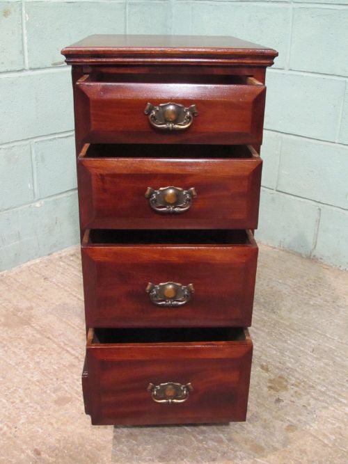 fig 2. ANTIQUE PAIR EDWARDIAN MAHOGANY SINGLE CHEST OF DRAWERS C1900