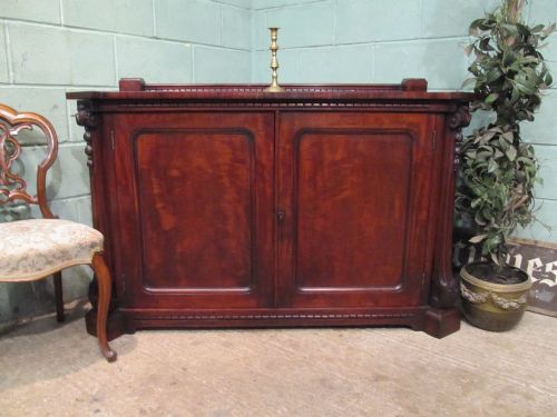 Antique Victorian Mahogany Chiffonier Sideboard C1880