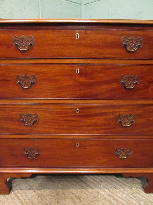 fig 1. ANTIQUE VICTORIAN MAHOGANY DWARF CHEST OF DRAWERS C1880
