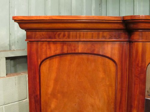 fig 2. ANTIQUE VICTORIAN MAHOGANY BREAKFRONT TRIPLE WARDROBE COMPACTUM C1880