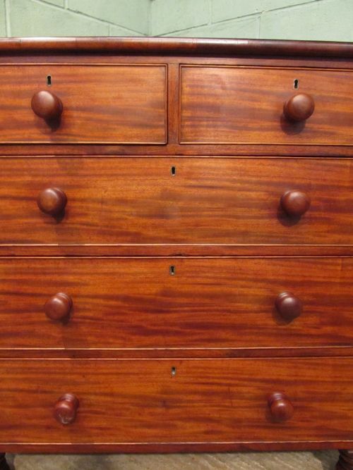fig 2. ANTIQUE VICTORIAN MAHOGANY CHEST OF DRAWERS C1880
