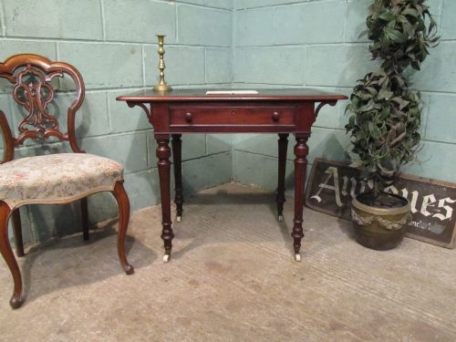 Antique Victorian Mahogany Ladies Writing Table Desk C1880
