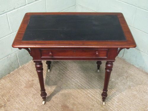 fig 1. ANTIQUE VICTORIAN MAHOGANY LADIES WRITING TABLE DESK C1880