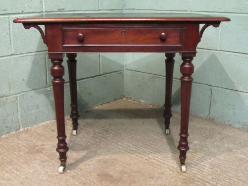 fig 2. ANTIQUE VICTORIAN MAHOGANY LADIES WRITING TABLE DESK C1880