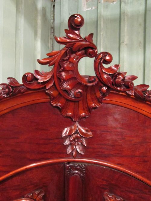 fig 2. ANTIQUE FRENCH 19TH CENTURY MAHOGANY ARMOIRE C1880