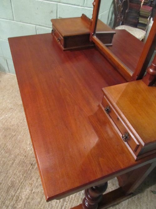 fig 2. ANTIQUE VICTORIAN SCOTTISH ARTS & CRAFTS MAHOGANY DRESSING TABLE C1890