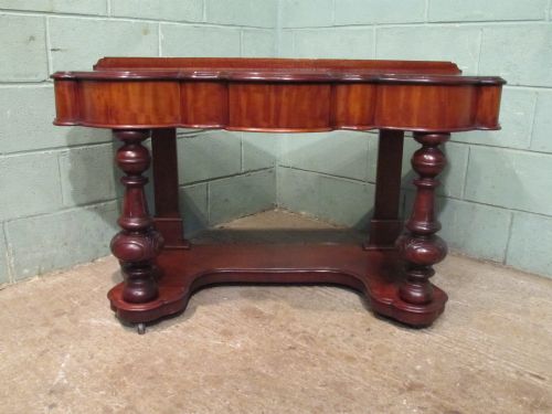 fig 1. ANTIQUE VICTORIAN MAHOGANY DUCHESSE CONSOLE HALL TABLE C1880