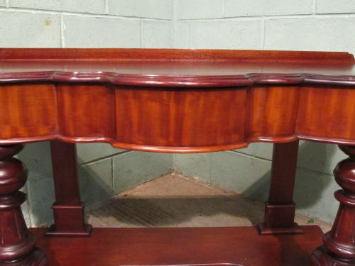 fig 2. ANTIQUE VICTORIAN MAHOGANY DUCHESSE CONSOLE HALL TABLE C1880