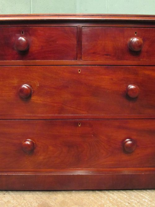 fig 1. ANTIQUE VICTORIAN MAHOGANY CHEST OF DRAWERS C1880