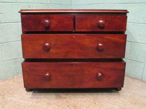 fig 2. ANTIQUE VICTORIAN MAHOGANY CHEST OF DRAWERS C1880