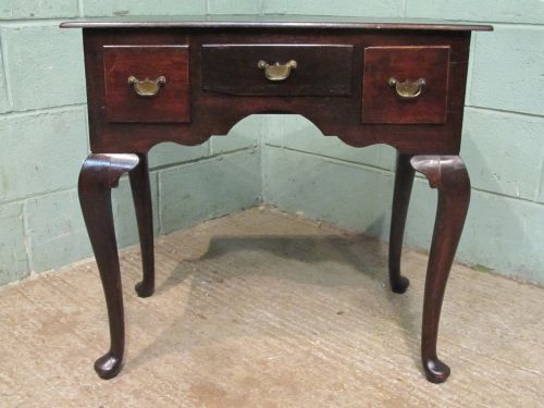 fig 1. ANTIQUE SMALL GEORGIAN OAK LOWBOY C1780