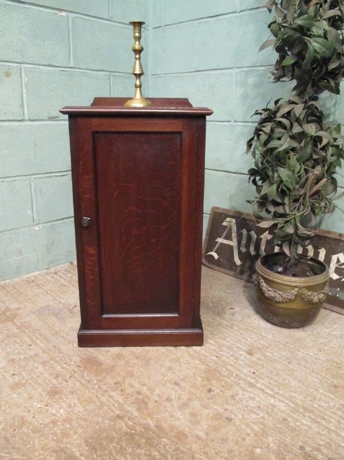 Antique Edwardian Oak Pot Cupboard C1900