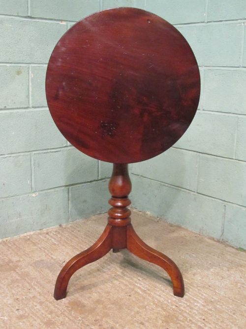 Antique Regency Mahogany Tilt Top Table C1820