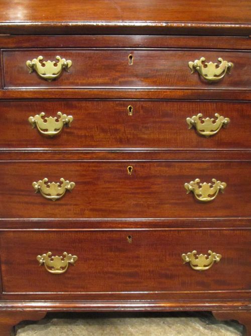 fig 1. ANTIQUE EDWARDIAN MAHOGANY SINGLE BUREAU BOOKCASE C1900