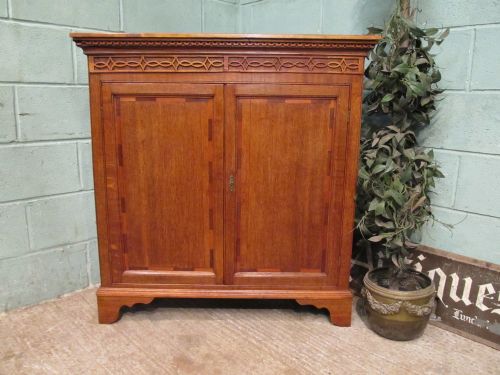 Antique Georgian Oak & Mahogany Cupboard C1780