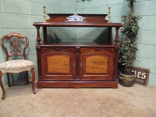 Antique Victorian Mahogany Buffet Sideboard C1880