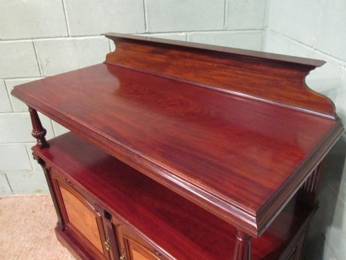 fig 1. ANTIQUE VICTORIAN MAHOGANY BUFFET SIDEBOARD C1880