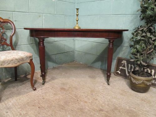 Antique Regency Mahogany 'D' End Hall Consol Table C1820