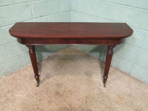 fig 1. ANTIQUE REGENCY MAHOGANY 'D' END HALL CONSOL TABLE C1820
