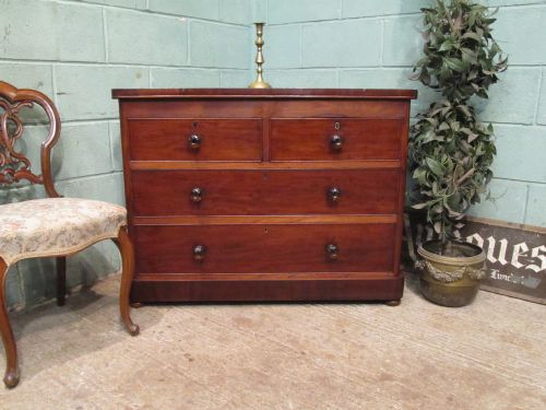 Antique Victorian Mahogany Chest of Drawers C1880
