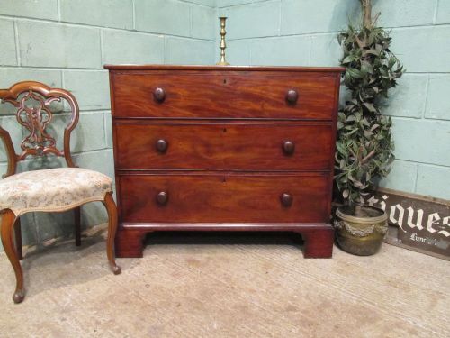 Antique Georgian Regency Mahogany Chest of Drawers C1820