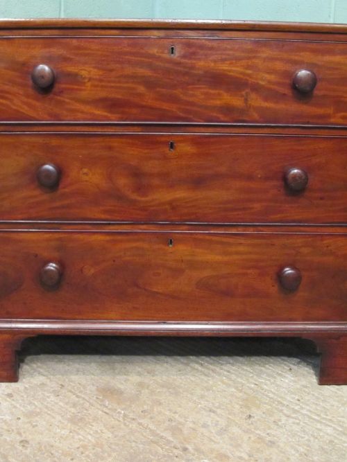 fig 2. ANTIQUE GEORGIAN REGENCY MAHOGANY CHEST OF DRAWERS C1820