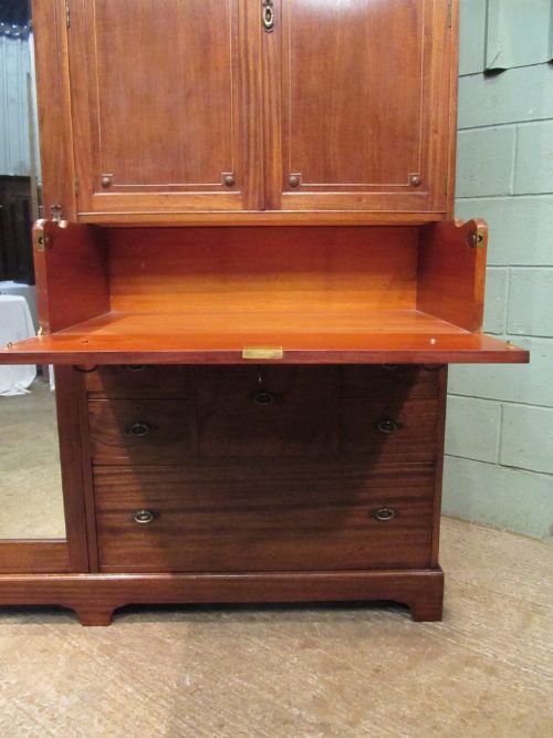 fig 2. ANTIQUE EDWARDIAN MAHOGANY WARDROBE COMPACTUM C1900