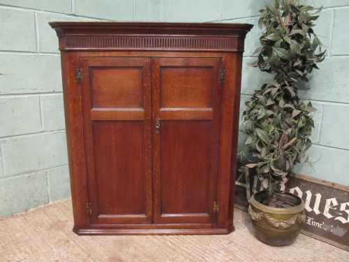 Antique Georgian Oak Corner Cabinet C1780