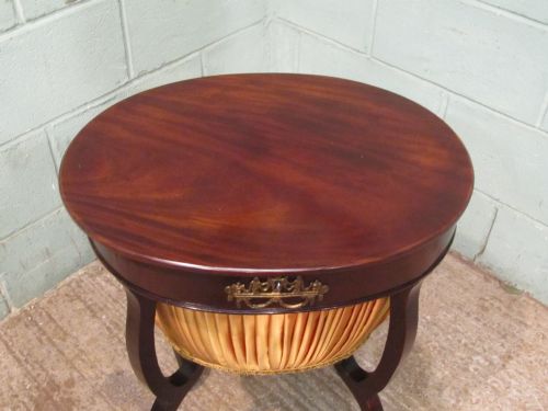 fig 2. ANTIQUE VICTORIAN MAHOGANY SEWING WORK BOX TABLE C1880