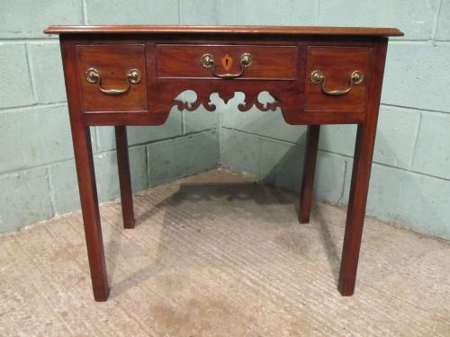 fig 1. ANTIQUE GEORGIAN MAHOGANY LOWBOY TABLE C1780