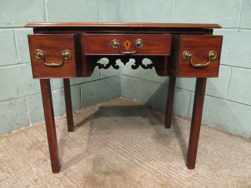 fig 2. ANTIQUE GEORGIAN MAHOGANY LOWBOY TABLE C1780