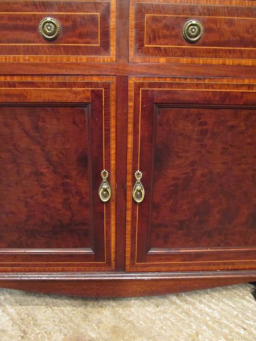 fig 1. ANTIQUE EDWARDIAN INLAID MAHOGANY CUPBOARD C1900