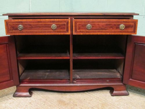 fig 2. ANTIQUE EDWARDIAN INLAID MAHOGANY CUPBOARD C1900