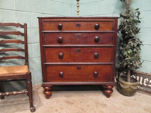 Antique Early 18th Century Joined Oak Chest of Drawers C1710