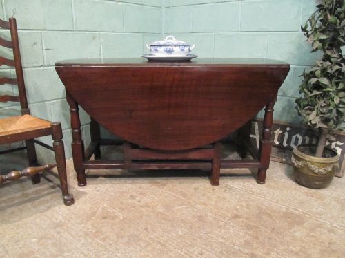 Antique 18th Century Oak Gate Leg Table C1750 Seats 6 - 8