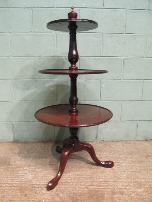 fig 1. ANTIQUE GEORGIAN MAHOGANY ROTATING DUMB WAITER C1790