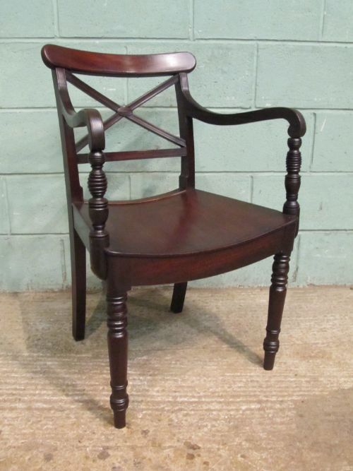Antique Regency Mahogany Side or Desk Chair C1820